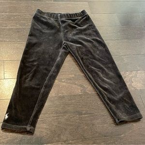 Ralph Lauren velour black leggings